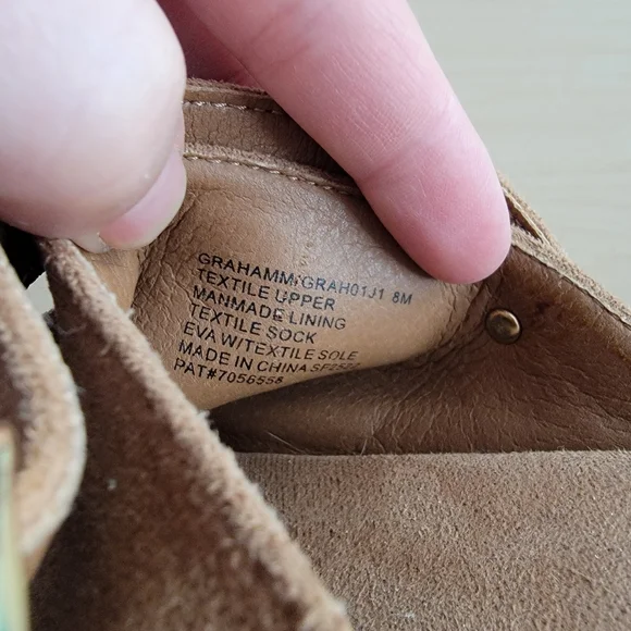 Madden Girl Grahamm Platform Tan Suede Slip-On Mules Clogs w/ Gold Buckle Size 8 - Picture 7 of 8